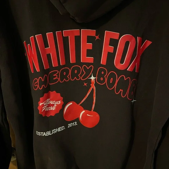 ✨White Fox✨ Cherry Bomb hoodie - Picture 3 of 5
